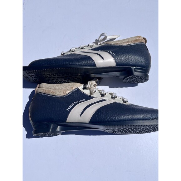 Vintage Heierling Blue Leather Cross Country Ski Boots Men Size EU 48/US 15 main image 9